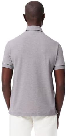 Talla L, Lacoste Mens Paris Short Sleeve Regular Fit Contrast Collar & Sleeves Polo