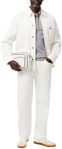 Talla L, Lacoste Mens Paris Short Sleeve Regular Fit Contrast Collar & Sleeves Polo