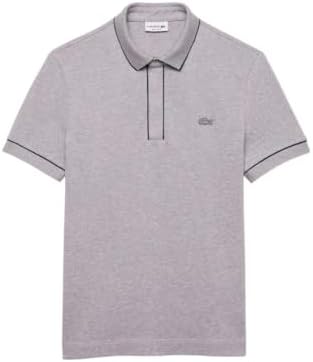 Talla L, Lacoste Mens Paris Short Sleeve Regular Fit Contrast Collar & Sleeves Polo