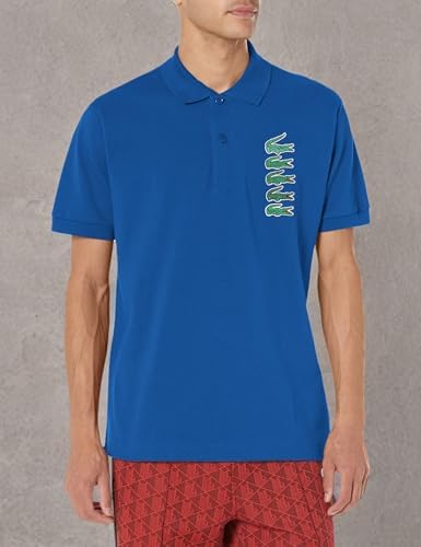 Lacoste Mens Seasonal Short Sleeve Classic Fit Chest Branding Polo
