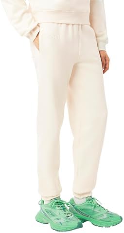 Talla 42 - Lacoste Pantalones de lana con logotipo en relieve para mujer