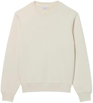 Lacoste Womens Embossed Logo Cotton Sweatshirt