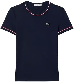 Talla 12, Lacoste Womens Semi Fancy Heritage Short Sleeve T Shirt
