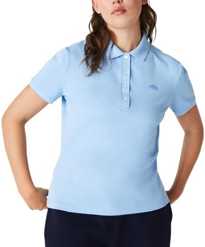 Talla 10, Lacoste Womens Short Sleeve Slim Fit Stretch Pique Polo Shirt