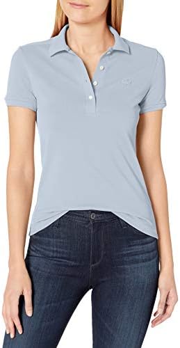 Talla 10, Lacoste Womens Short Sleeve Slim Fit Stretch Pique Polo Shirt
