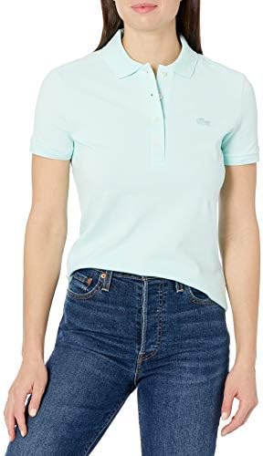 Talla 10, Lacoste Womens Short Sleeve Slim Fit Stretch Pique Polo Shirt
