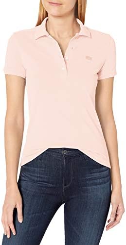 Talla 10, Lacoste Womens Short Sleeve Slim Fit Stretch Pique Polo Shirt