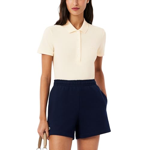 Talla 10, Lacoste Womens Short Sleeve Slim Fit Stretch Pique Polo Shirt