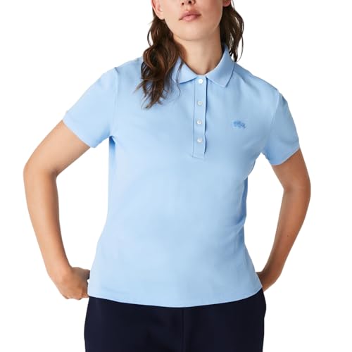 Talla 10, Lacoste Womens Short Sleeve Slim Fit Stretch Pique Polo Shirt