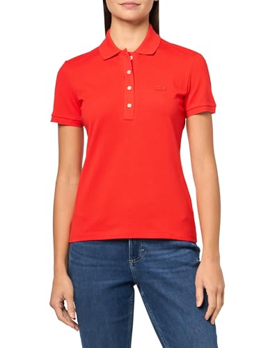 Talla 10, Lacoste Womens Short Sleeve Slim Fit Stretch Pique Polo Shirt