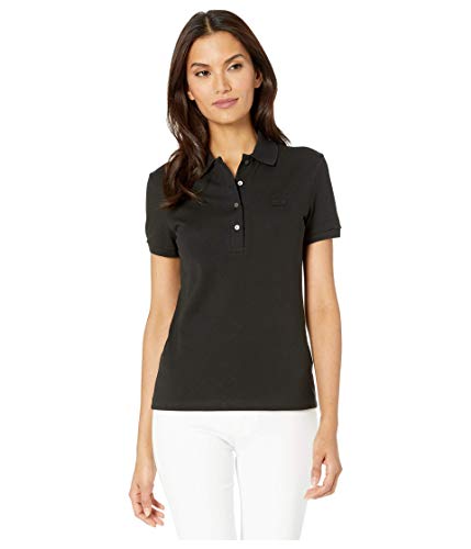 Talla 10, Lacoste Womens Short Sleeve Slim Fit Stretch Pique Polo Shirt