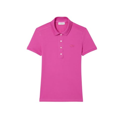 Talla 10, Lacoste Womens Short Sleeve Slim Fit Stretch Pique Polo Shirt