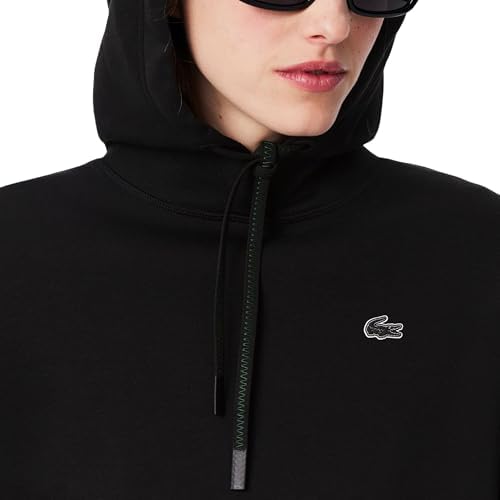 Talla 10 - Lacoste Womens Short Cut Cutton Hoodie
