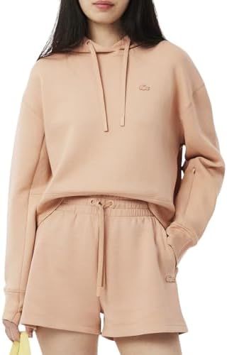 Talla 10 - Lacoste Womens Short Cut Cutton Hoodie