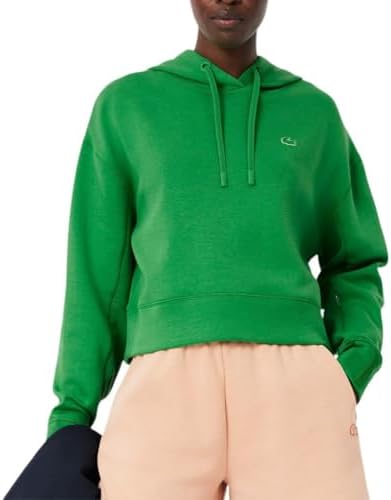 Talla 10 - Lacoste Womens Short Cut Cutton Hoodie
