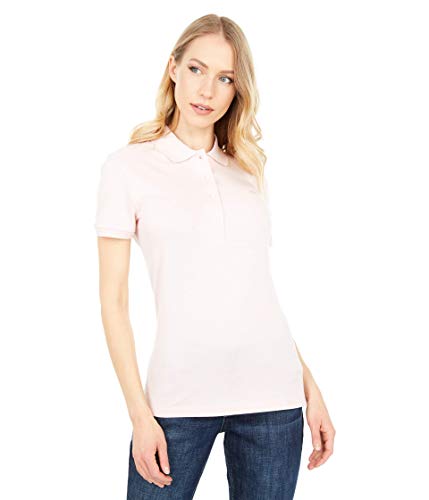 Talla 10 - Lacoste Womens Short Sleeve Slim Fit Stretch Pique Polo Shirt