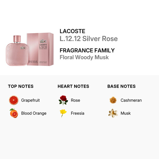 Ladies L 12 12 Silver Rose EDP Spray 3 4 oz Fragrances