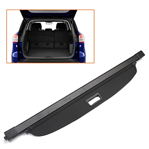 LadyCent Car Retractable Rear Trunk Parcel Shelf for Ford EcoSport 2012 2017  Black Car Rear Trunk Cover Cargo Shade Shield
