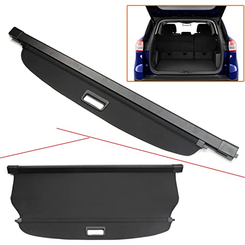 LadyCent Car Retractable Rear Trunk Parcel Shelf for Ford EcoSport 2012 2017  Black Car Rear Trunk Cover Cargo Shade Shield