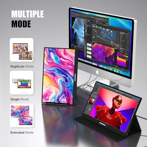 Laptop Screen Extender  15 6 IPS FHD 1080P Laptop Monitor Extender USBC HDMI Dual Speakers Portable Monitor for PC/Mac/Phone/PS5/PS4/Xbox/Switch  HDR Gaming Monitor with Cover Stand