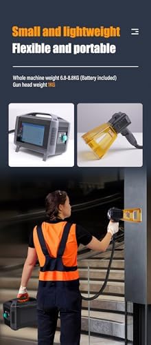 Laser Marking Machine 30W Portable Laser Engraving Machine Lens 100x100mm for Copper  Steel  Leather  Paper  Metal Without battery Class 1 Laser Output Power 0 39mW