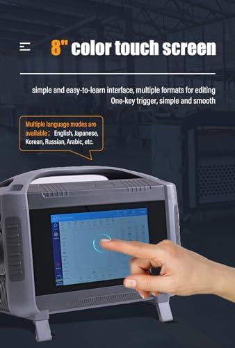 Laser Marking Machine 30W Portable Laser Engraving Machine Lens 100x100mm for Copper  Steel  Leather  Paper  Metal Without battery Class 1 Laser Output Power 0 39mW