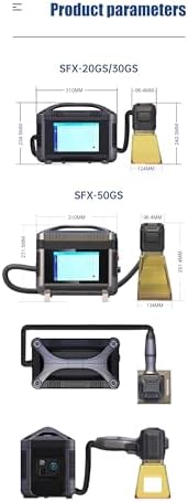 Laser Marking Machine 30W Portable Laser Engraving Machine Lens 100x100mm for Copper  Steel  Leather  Paper  Metal Without battery Class 1 Laser Output Power 0 39mW