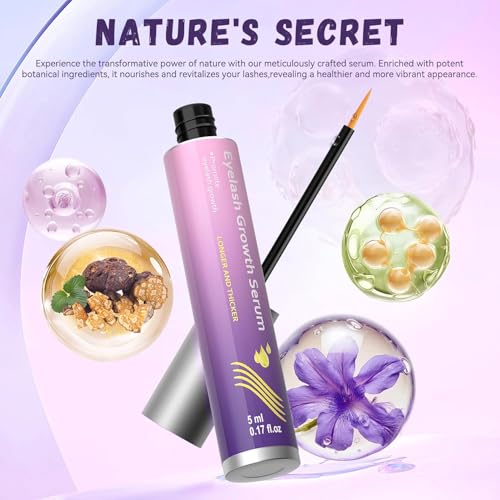 Lash Serum  Natural & Vegan Eyelash Growth Serum for Longer  Thicker  Fuller Lashes Nourishing & Conditioning Formula Safe for Sensitive Eyes   5ml