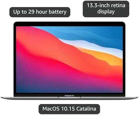 Late 2020 Apple MacBook Air with Apple M1 Chip  13 3 inch  16GB RAM  256GB SSD  Space Gray  Renewed 
