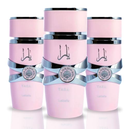 Lattafa 2 Piece Fragrance Bundle for Women  3 4 Ounce Yara Eau De Parfum Spray   3 4 Ounce Yara Candy Eau De Parfum Spray