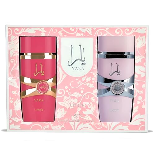Lattafa 2 Piece Gift Set  Yara EDP 3 4 Fl Oz   Yara Candy EDP 3 4 Fl Oz 