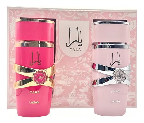 Lattafa 2 Piece Gift Set  Yara EDP 3 4 Fl Oz   Yara Candy EDP 3 4 Fl Oz 