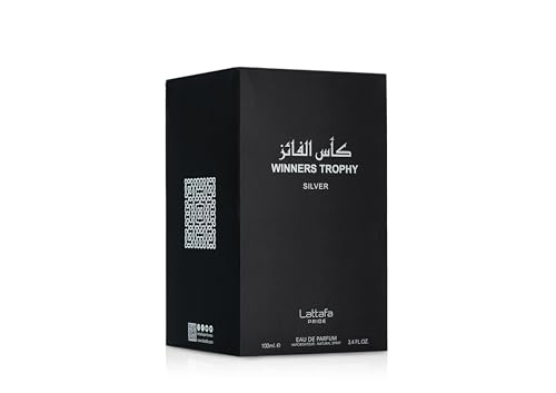 Lattafa Al Khas Winners Trophy Silver for Unisex Eau de Parfum Spray  3 4 Ounce
