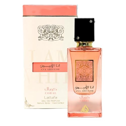 Lattafa Ana Abiyedh Coral for Unisex Eau de Parfum Spray  2 0 Ounce / 60 ml