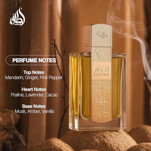 Lattafa Angham   Citrus  Lavender  Musk  Amber  Vanilla   Eau de Parfum Long Lasting Fragrance for Unisex  3 40 Ounce / 100 ml