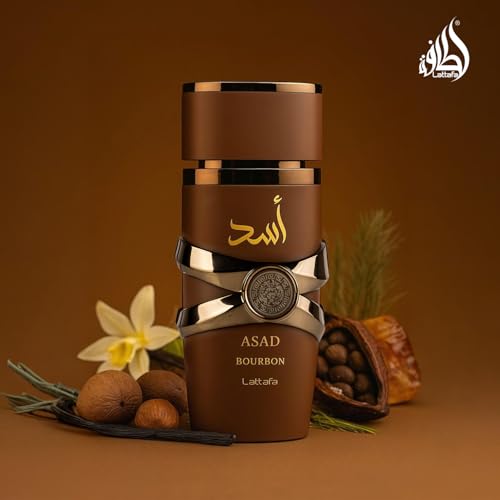 Lattafa Asad Bourbon for Unisex Eau de Parfum Spray 3 4 Ounce / 100 ml