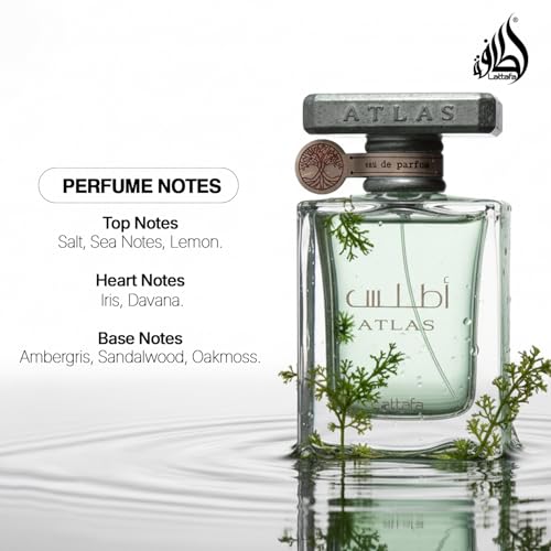 Lattafa Atlas Eau de Parfum Spray for Unisex  1 85 Ounce