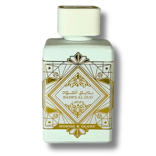 Lattafa Bade'e Al Oud Honor & Glory Eau de Parfum 3.40 Ounce/100 ml - Fruity Vanilla Warm Spicy Woody
