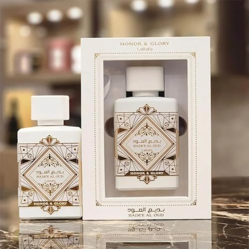 Lattafa Bade'e Al Oud Honor & Glory Eau de Parfum 3.40 Ounce/100 ml - Fruity Vanilla Warm Spicy Woody