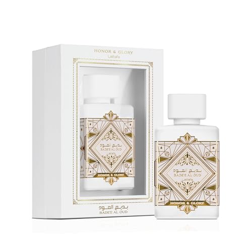 Lattafa Badee Al Oud Honor & Glory   Fruity  Vanilla  Warm Spicy  Woody   Eau de Parfum Long Lasting Fragrance for Unisex  3 40 Ounce / 100 ml   Unisex