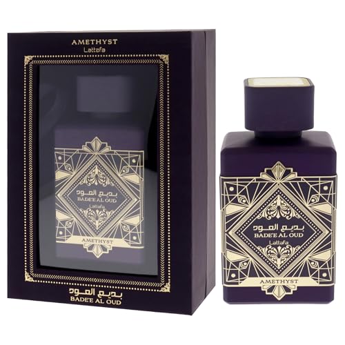 Lattafa Badee Al Oud Amethyst   Floral  Fruity  Amber  Oud   Eau de Parfum Long Lasting Fragrance for Unisex  3 40 Ounce / 100 ml