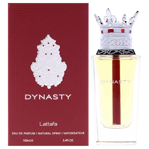 Lattafa Dynasty – Fragancia duradera en aerosol, fresca, especiada, aromática – Eau de Parfum para unisex, 3.4 onzas / 100 ml
