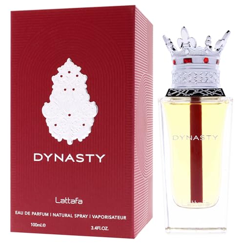 Lattafa Dynasty – Fragancia duradera en aerosol, fresca, especiada, aromática – Eau de Parfum para unisex, 3.4 onzas / 100 ml