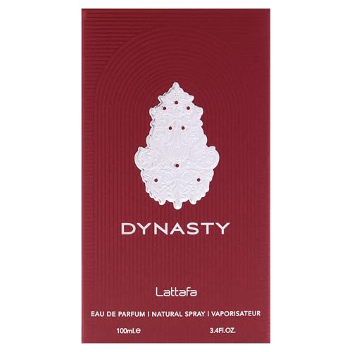 Lattafa Dynasty – Fragancia duradera en aerosol, fresca, especiada, aromática – Eau de Parfum para unisex, 3.4 onzas / 100 ml