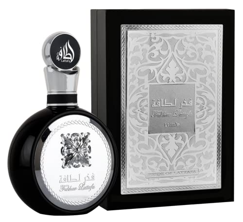 Lattafa Fakhar - Fresco, afrutado, bergamota, madera de ámbar - Eau de Parfum fragancia de larga duración para hombres, 3.40 onzas / 3.4 fl oz