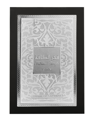 Lattafa Fakhar - Fresco, afrutado, bergamota, madera de ámbar - Eau de Parfum fragancia de larga duración para hombres, 3.40 onzas / 3.4 fl oz