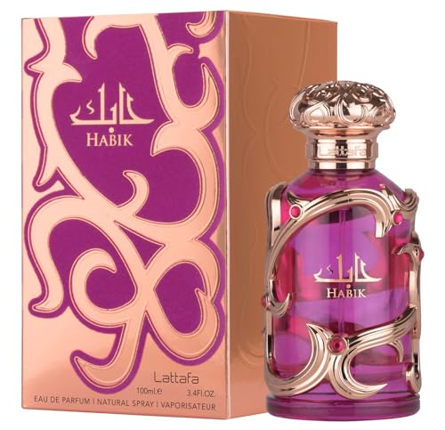 Lattafa Habik   Floral  Fruity  Fresh  Musky   Eau de Parfum Spray Long Lasting Fragrance for Women  3 4 Ounce / 100 ml