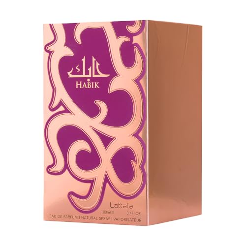 Lattafa Habik   Floral  Fruity  Fresh  Musky   Eau de Parfum Spray Long Lasting Fragrance for Women  3 4 Ounce / 100 ml