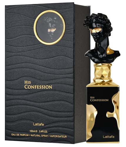 Lattafa His Confession for Men Eau de Parfum Spray  3 4 Ounce / 100 Ml