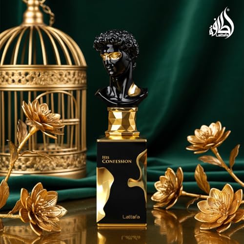 Lattafa His Confession for Men Eau de Parfum Spray  3 4 Ounce / 100 Ml
